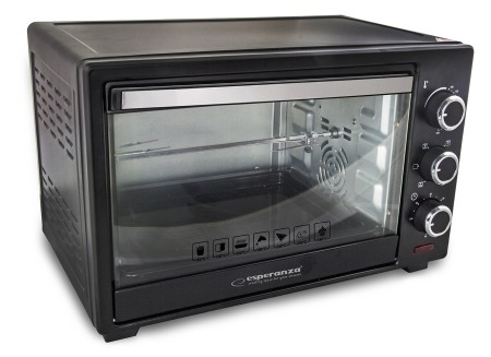 Aparate de gatit - A_1232 EKO006 Esperanza EKO006 Mini oven with convection and spit 25 l 1600W Black Napoli