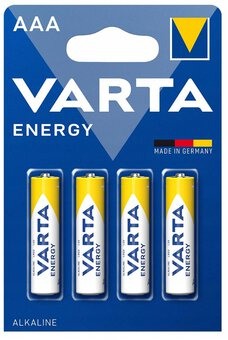 Baterii - A_1366 4103 Baterii alcaline VARTA Energy LR3/AAA, 4 buc/set