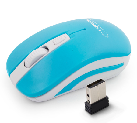 Periferice - A_1865 EM126WB MOUSE WIRELESS 4D 2.4GHZ URANUS BLUE/WHITE