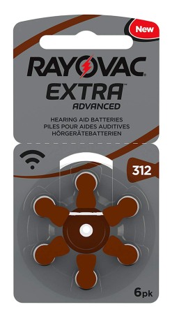 Baterii Si Acumulatori - A_2115 Rayovac ZA312MF 6 x baterii Rayovac Extra Advanced 312 MF pentru aparate auditive