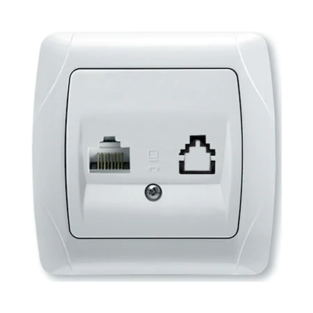 Aparataj  Electric - A_2122 Priza Calculator Simpla Rj 45 Cat 5E Carmen Viko