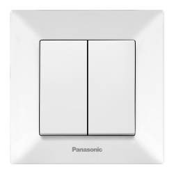 Aparataj  Electric - A_2185 Comutator Arkedia Panasonic Alb Simplu 16A 250V