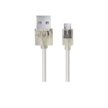 Cabluri si Adaptoare Telefoane - A_2702 EB184W Cablu Date+incarcare micro usb premium cauciucat Alb