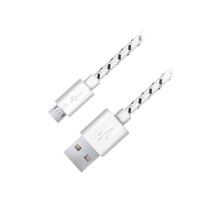 Cabluri si Adaptoare Telefoane - A_2713 EB181W Cablu USB Micro USB Braided 2M Esperanza Alb