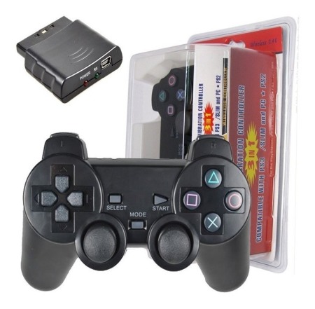 Volane si Gamepad-uri - A_2905 GamePad Wireless Vibratie PS2/PS3/PC