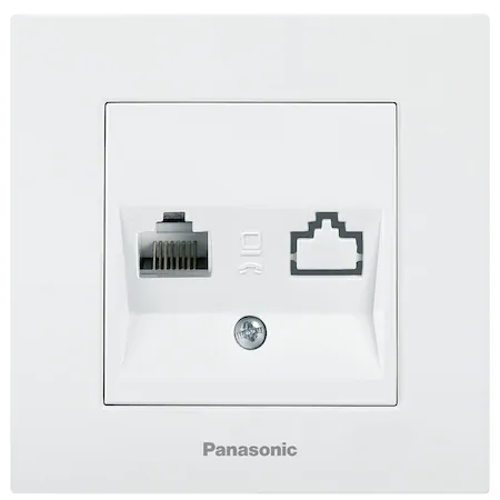 Aparataj Karre Plus Panasonic - A_3033 Priza Cat5E Simpla Karre Plus Panasonic  Alb