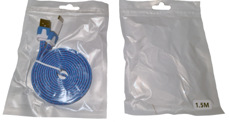 Cabluri si Adaptoare Telefoane - A_3056  Cablu de incarcare si transfer de date Premium USB-Type C Datamaxx plat lungime 1 metru fast charging pentru telefon/tableta Android sau laptop, conector USB, conector USB-C, incarcare rapida 