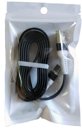 Cabluri si Adaptoare Telefoane - A_3057  Cablu de incarcare si transfer de date Premium USB-Type C Datamaxx plat lungime 1 metru fast charging pentru telefon/tableta Android sau laptop, conector USB, conector USB-C, conector Micro US