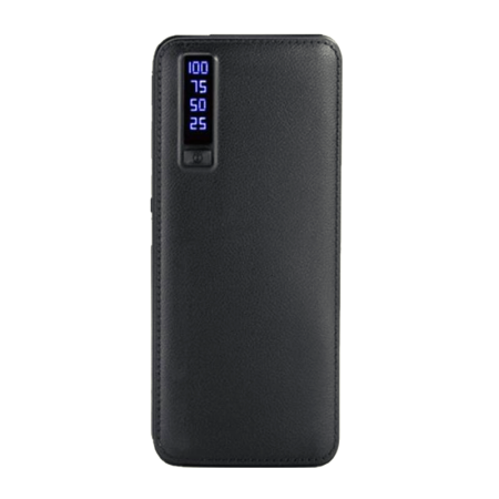 Power bank telefoane - A_3065 Baterie externa 20000 mAh 3 port USB si lanterna Negru