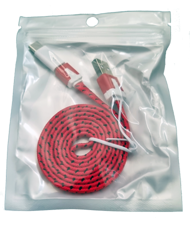 Cabluri si Adaptoare Telefoane - A_3070 Cablu de incarcare si transfer de date Premium USB-Type C flat Datamaxx lungime 1 metru fast charging pentru telefon/tableta Android sau laptop, conector USB, conector USB-C, conector Micro USB