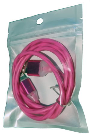 Cabluri si Adaptoare Telefoane - A_3083 Cablu de incarcare si transfer de date Premium USB-Iphone 8 pini ligthning Datamaxx lungime 1 metru pentru telefon/tableta Apple sau laptop, conector USB, conector Iphone 8 pini lightning viole