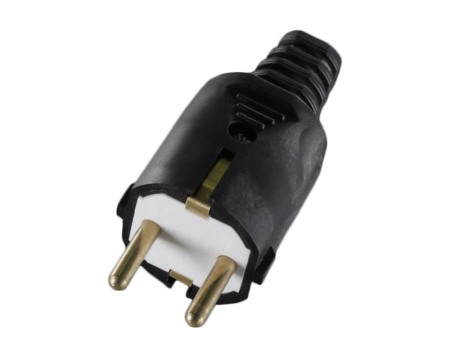 Iluminat si Electrice - A_3191 Stecher negru cauciucat 16A