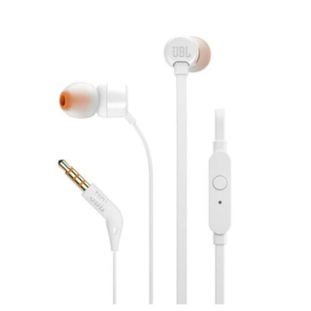 Laptop, Tablete & Telefoane - A_4024 Casti Audio In Ear JBL Tune 110, Cu fir, Albe