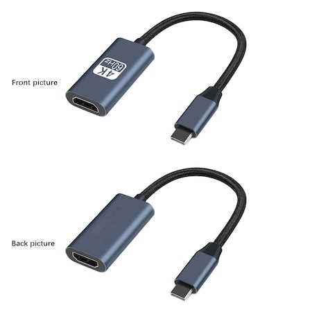Cabluri cu Conectori - Adaptor Datamaxx USB-C tata la HDMI mama 4K 60Hz Negru