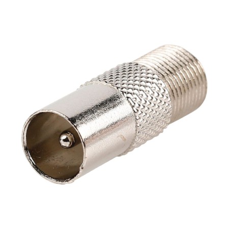 Conectori ( Mufe si Adaptori) - Adaptor Drept TV Tata - F Mama metalic