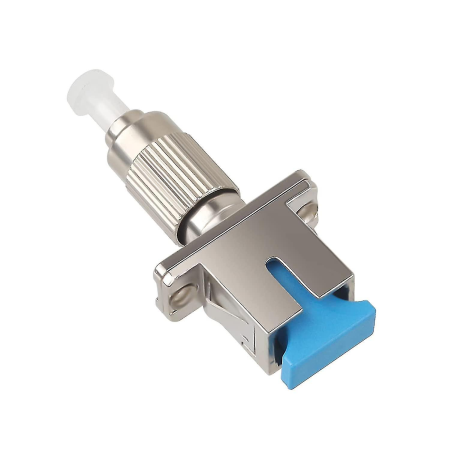 Retelistica - Adaptor fibra optica (Cupla) Single Mode FC/UPC tata - SC/UPC mama simplex metalic