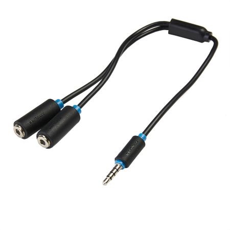 TV & Multimedia - Adaptor Jack 3.5mm tata - 2xJack 3.5mm mama
