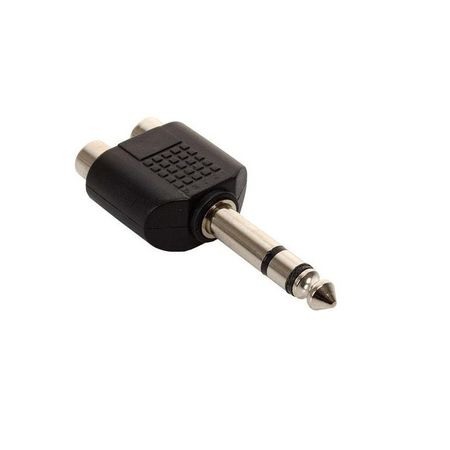 Cabluri cu Conectori - Adaptor RCA mama - Jack 6.3mm tata