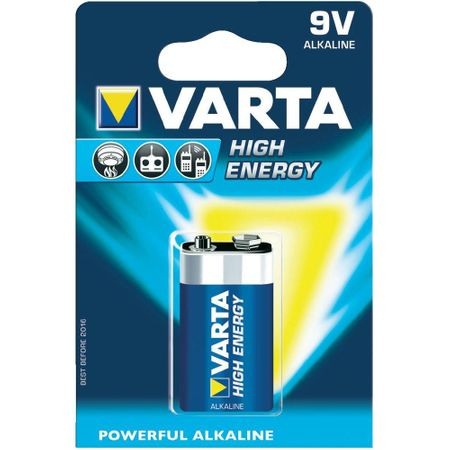 Baterii - Baterie Alcalina 9V Varta High Energy 4022 Blister 1