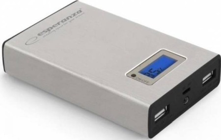 Iluminat si Electrice - Baterie Externa Esperanza Kinetic 8400mAh Argintiu emp108s