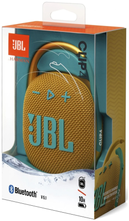 Boxe Portabile - Boxa portabila JBL Clip 4, Bluetooth, IP67, 10H, Galbena JBLCLIP4YEL