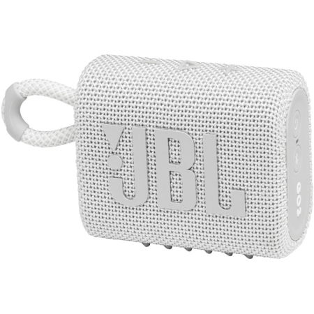Boxe Portabile - Boxa portabila JBL GO3, IPX67, Bluetooth, Alb