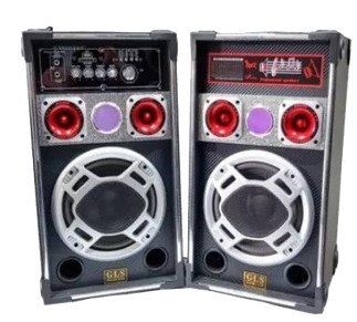 TV & Multimedia - Boxe Karaoke GLS 2x10W Difuzoare 1x6" si 1x1" cu Microfon USB/MicroSD/FM/BT/Telecomanda