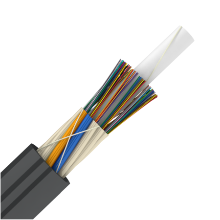 Retelistica - Cablu fibra optica aeriana Alcatel Multitube 288 fire Single Mode 25 mm diametru 10.0KN