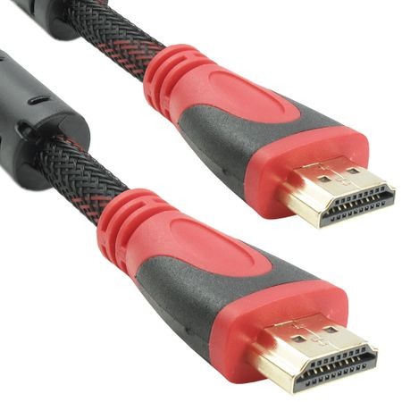 Cabluri cu Conectori - Cablu HDMI-HDMI Plasa din Nylon, Mufe metalice aurite 1.5 Metri