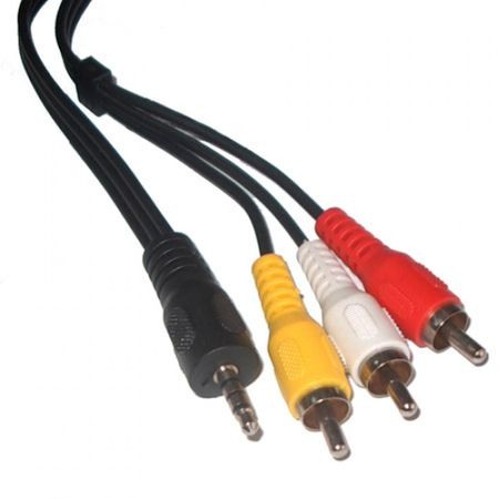 Cabluri cu Conectori - Cablu Jack Tata 3.5mm - 3 RCA Tata 1.8 Metri