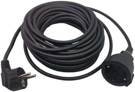 Iluminat si Electrice - Cablu Prelungitor Datamaxx 1 priza cu cupla, IP20, 3 X 1.5 mmp, 3680W, 10 metri, negru