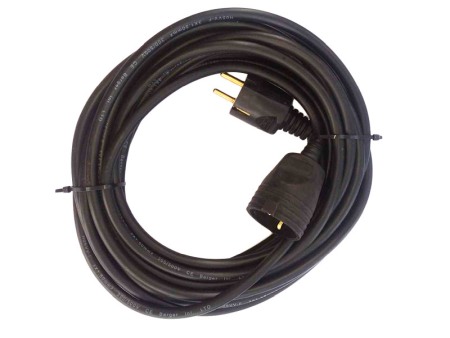 Iluminat si Electrice - Cablu Prelungitor Datamaxx 1 priza cu cupla, IP20, 3 X 1.5 mmp, 3680W, 15 metri, negru