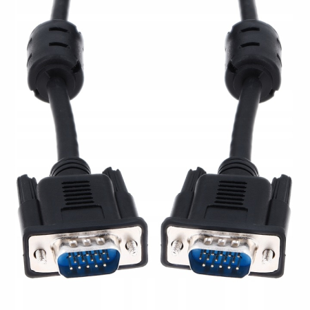Accesorii Monitoare - Cablu video Datamaxx, VGA Tata la VGA Tata, 30 metri, premium, ecranare dubla si miez ferita, Negru