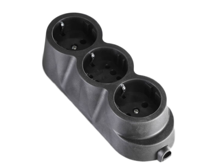 Iluminat si Electrice - Cap Prelungitor Cauciucat Datamaxx 3 prize 16A 3500W negru