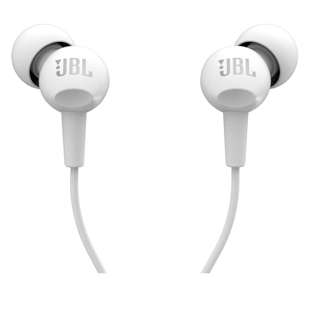 Laptop, Tablete & Telefoane - Casti In Ear JBL C100Si stereo de 3,5 mm Deep Bass Muzics sport apel maini cu microfon, Alb