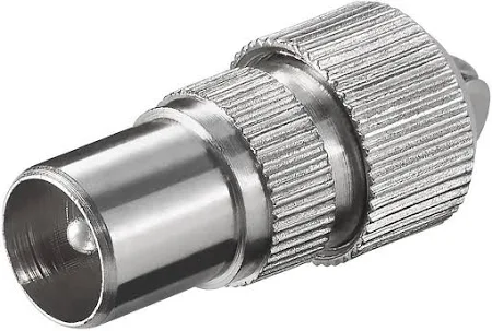 Conectori ( Mufe si Adaptori) - Conector Metalic Drept (Mufa) TV Tata 75 Ohm cu surub