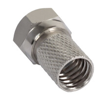 Accesorii Supraveghere, Securitate si Control Acces - Conector (Mufa) F tata, 7 mm, cu garnitura cauciuc pentru cablu RG6 75 Ohm