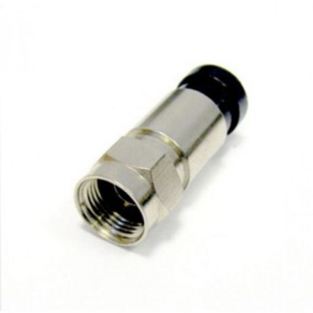 Conectori ( Mufe si Adaptori) - Conector (Mufa) F tata cu compresie, 7 mm, cu garnitura cauciuc pentru cablu RG6 75 Ohm