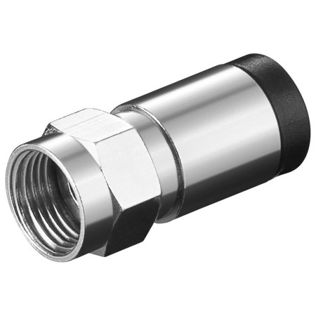 Conectori ( Mufe si Adaptori) - Conector (Mufa) F tata cu compresie, 9.7 mm, cu garnitura cauciuc pentru cablu RG11 75 Ohm