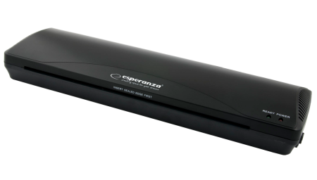 Laminatoare - EFL003 Laminator A3 Esperanza Aeon la rece/la cald 250 mm/min Negru 80-125 microni, include 5 folii pentru laminare A3