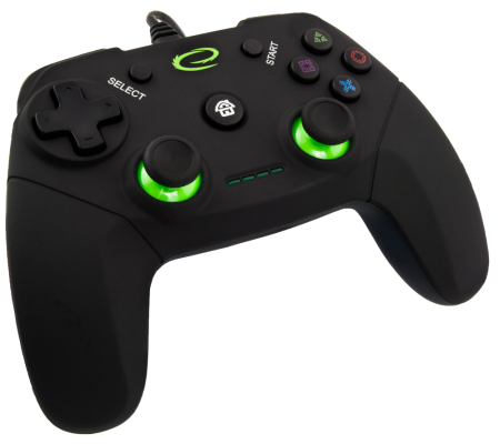 Volane si Gamepad-uri - EGG110K Controller/Gamepad Esperanza Vanquisher PC/PS3/Xbox Negru