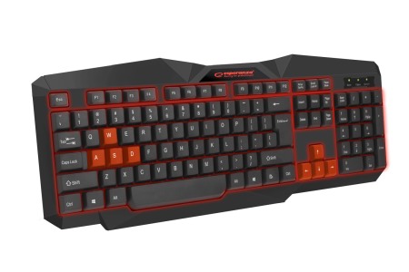 Tastaturi - EGK201R Tastatura Gaming Esperanza Tirions, USB Negru/Rosu