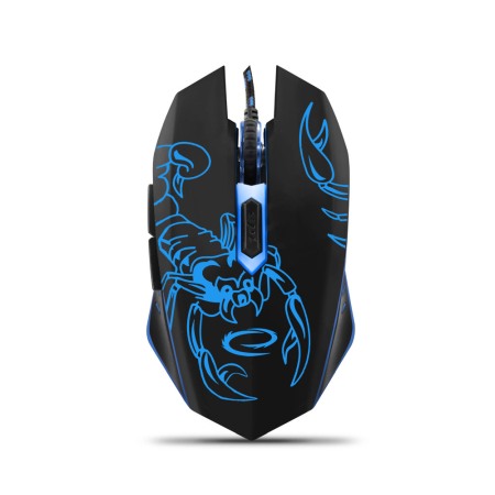 Periferice - EGM203B Mouse gaming 6D ESPERANZA Scorpio Iluminat, Senzor optic, Ergonomic, Negru