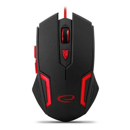 Periferice - EGM205R Mouse optic USB gaming FIGHTER Esperanza 6D negru/rosu