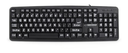 Periferice - EK129 Tastatura USB pentru seniori, 104 taste, Esperanza Florida
