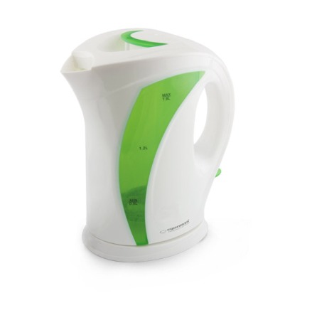 De Bucatarie - EKK018G Fierbator/Ceainic electric 2200W 1.7L Iguazu alb/verde