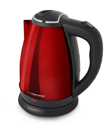De Bucatarie - EKK113R Fierbator/Ceainic electric, ESPERANZA Kettle Victoria Inox/Plastic, 1.8l, Rosu