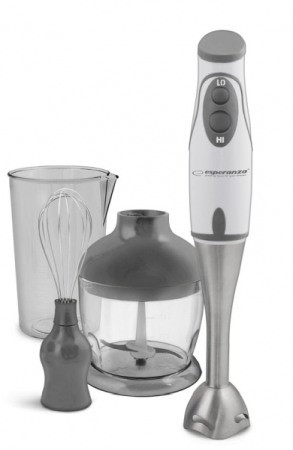 Blendere & tocatoare - EKM003E Mixer vertical, Esperanza  450W, 2 trepte viteza, Alb/Gri