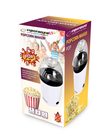 De Bucatarie - EKP006 Aparat de facut popcorn Esperanza Pop 1200 W 0.27 L Alb