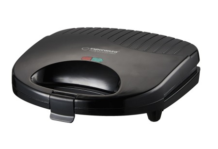 Sandwich Maker&Grill - EKT009 Sandwich maker ESPERANZA TORTILLA 1000 W, Suprafata Anti-aderenta, Indicator LED, Picioare Anti-alunecare, Carcasa Termoizolanta, Design Compact, Negru